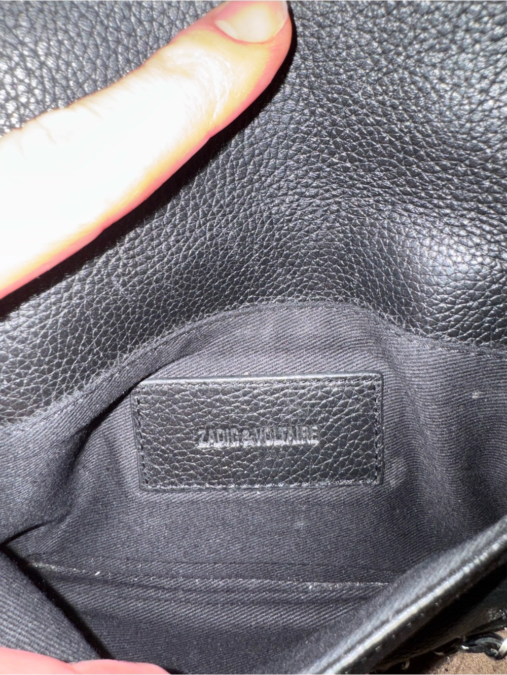 Zadig & Voltaire Rock Nano Studs Clutch Bag - Picture 7 of 8